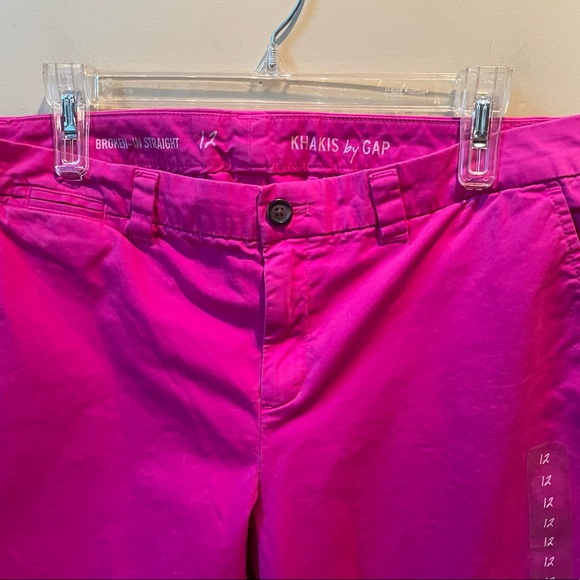 Gap NEW hot pink khakis size 12 - Picture 8 of 9